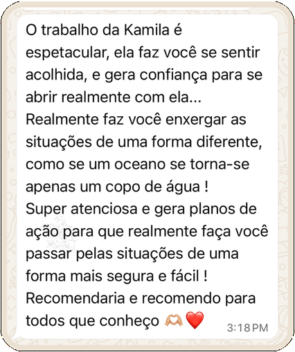 Depoimento de acompanhamento