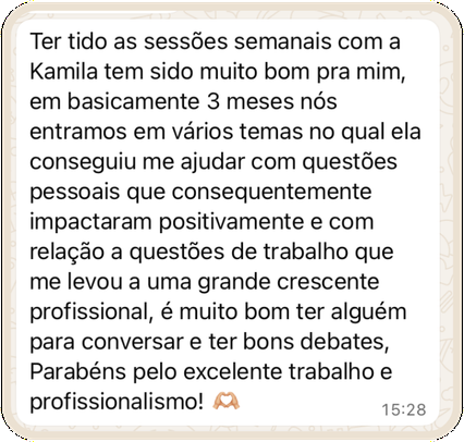 Depoimento de acompanhamento